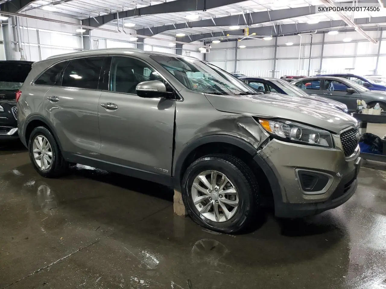 5XYPGDA50GG174506 2016 Kia Sorento Lx