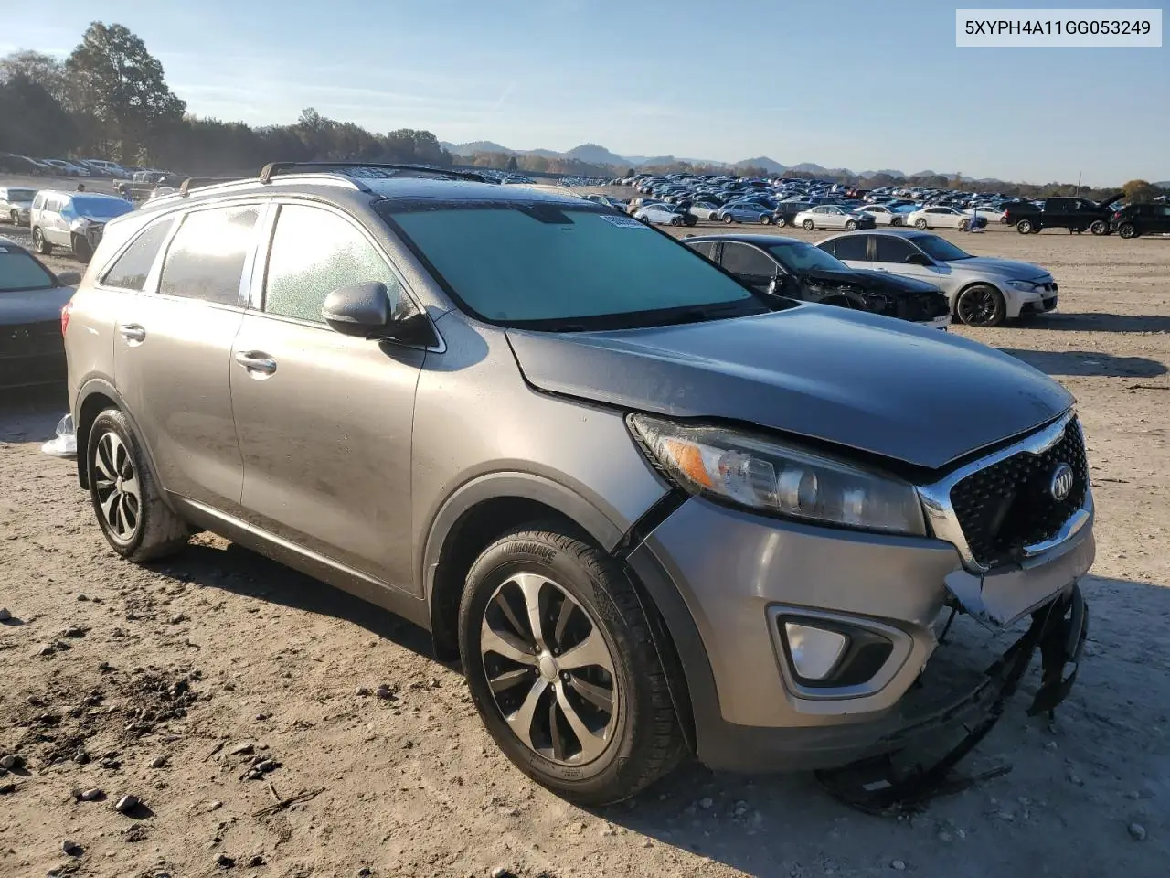 5XYPH4A11GG053249 2016 Kia Sorento Ex