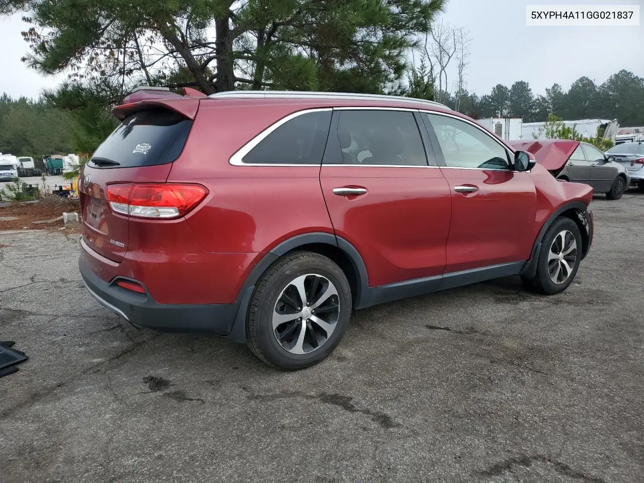 5XYPH4A11GG021837 2016 Kia Sorento Ex