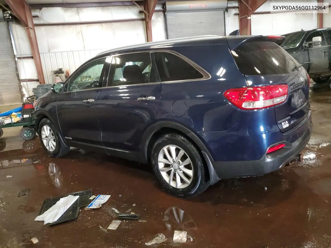 5XYPGDA56GG112964 2016 Kia Sorento Lx