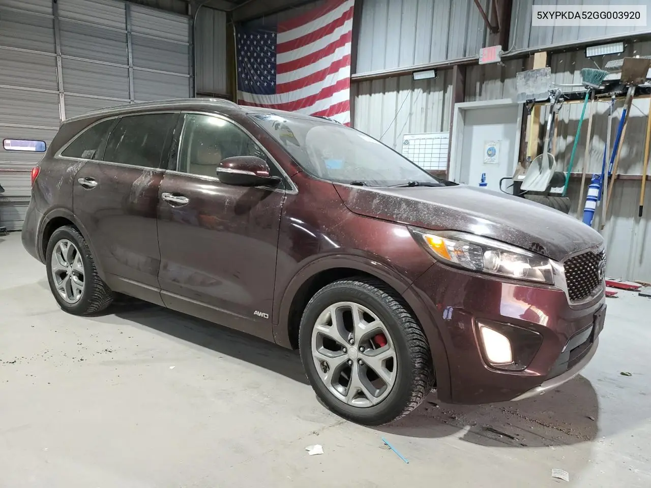 5XYPKDA52GG003920 2016 Kia Sorento Sx