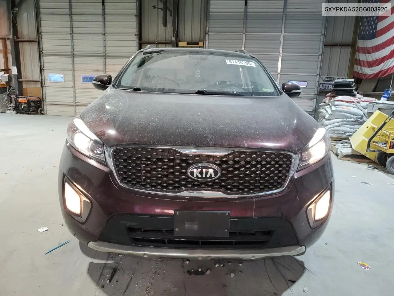 5XYPKDA52GG003920 2016 Kia Sorento Sx