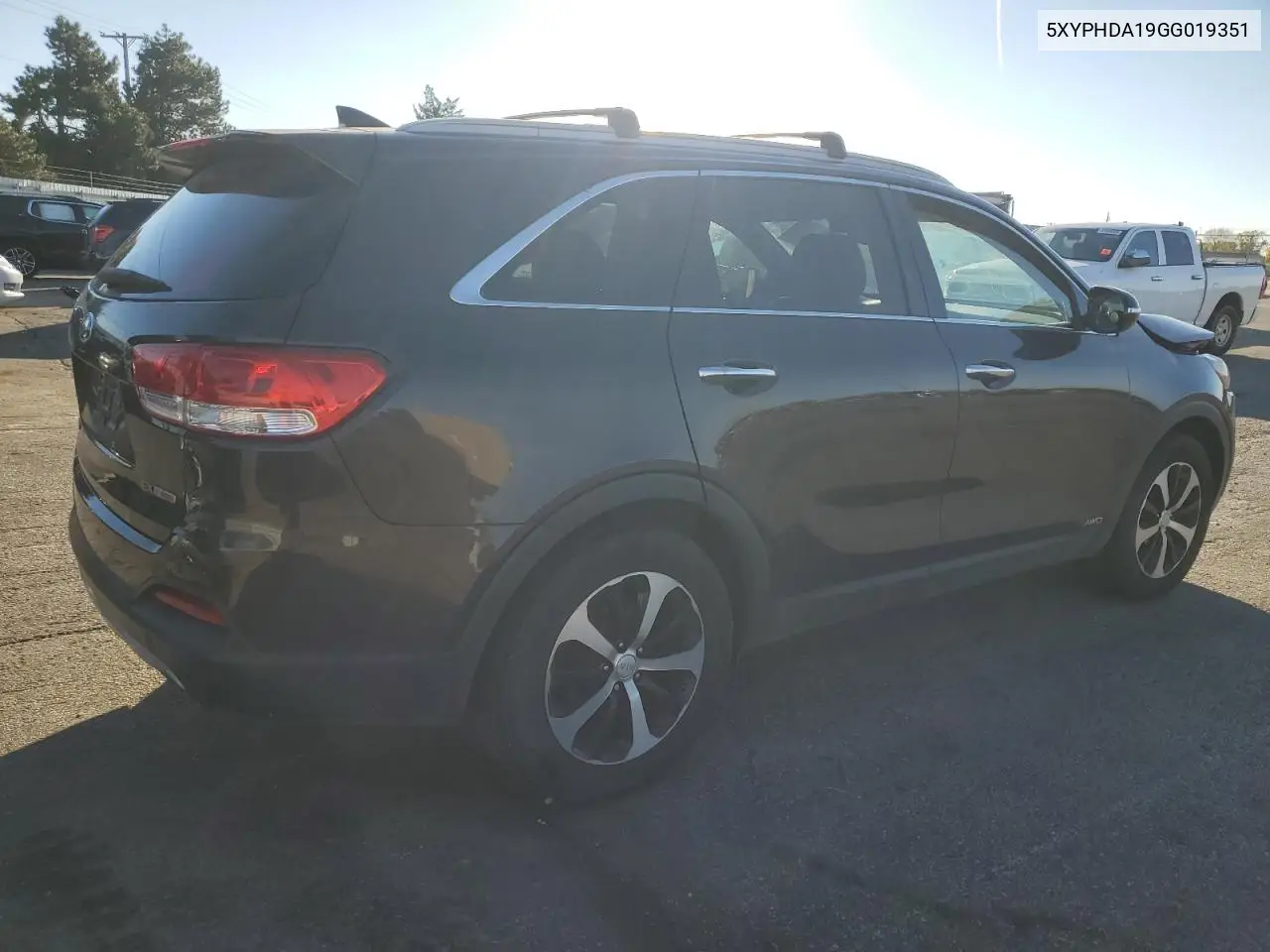 5XYPHDA19GG019351 2016 Kia Sorento Ex