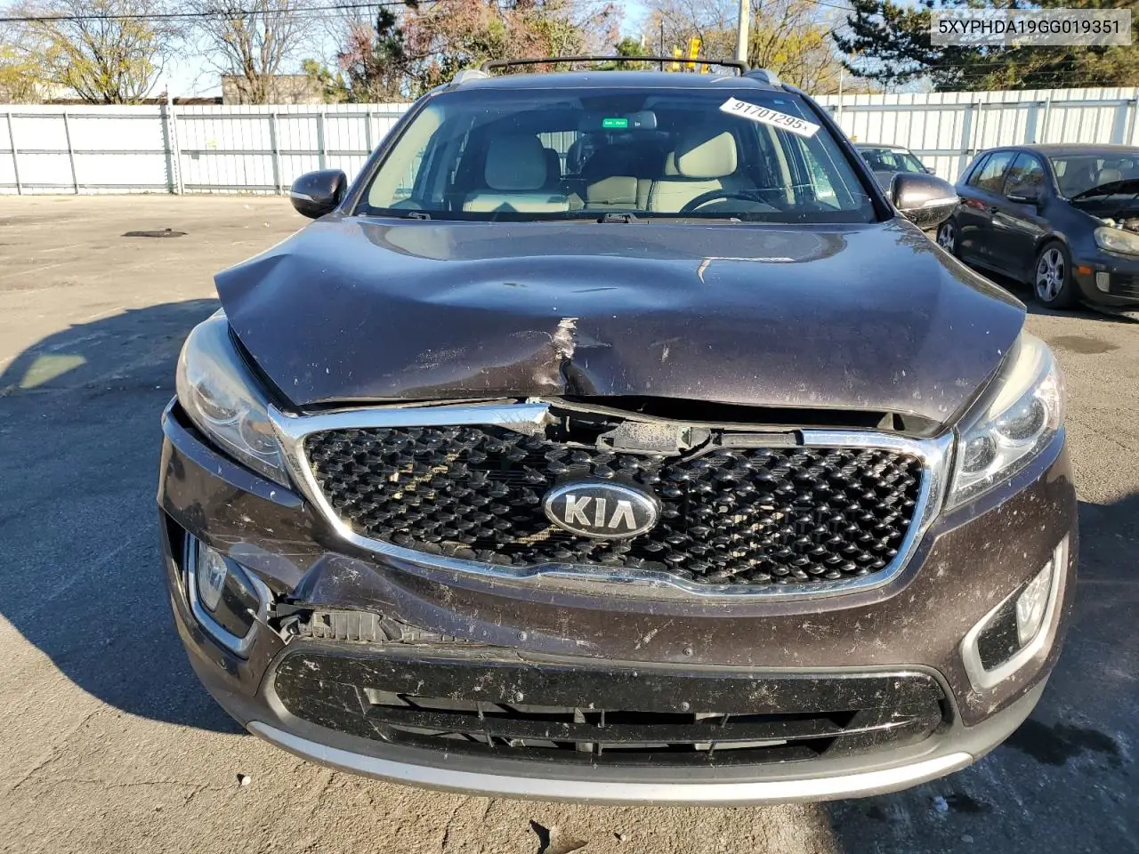 5XYPHDA19GG019351 2016 Kia Sorento Ex