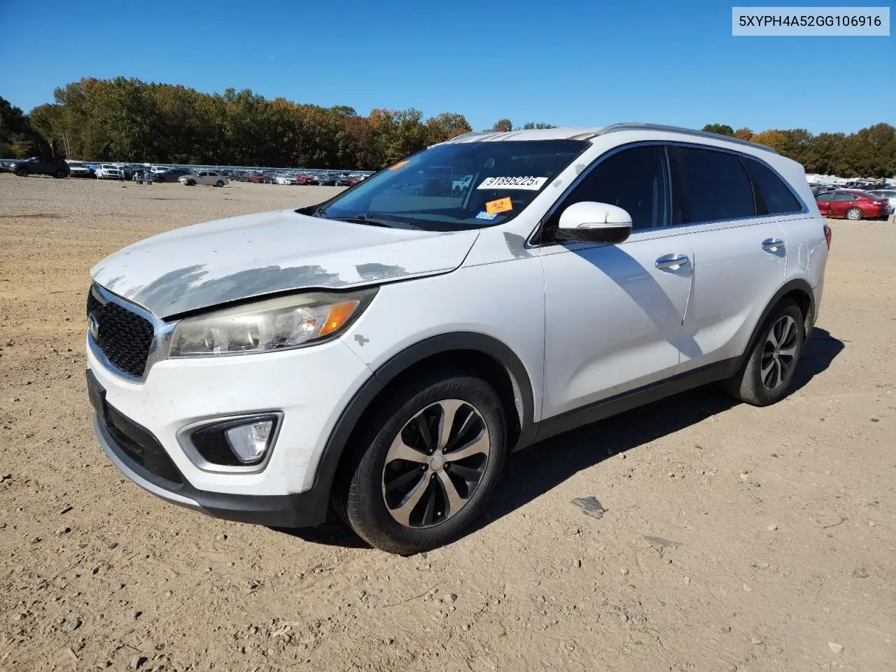 5XYPH4A52GG106916 2016 Kia Sorento Ex