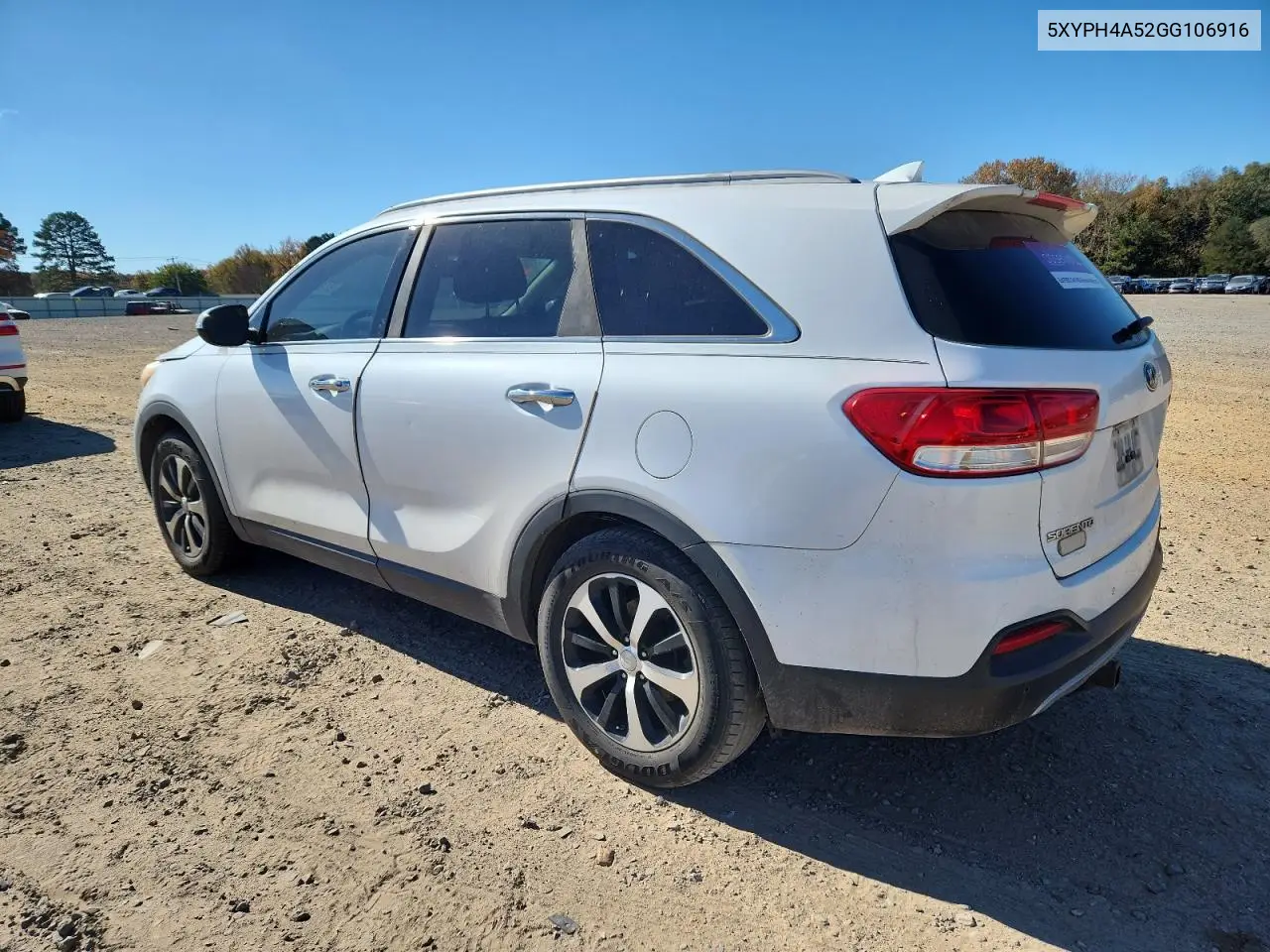 5XYPH4A52GG106916 2016 Kia Sorento Ex