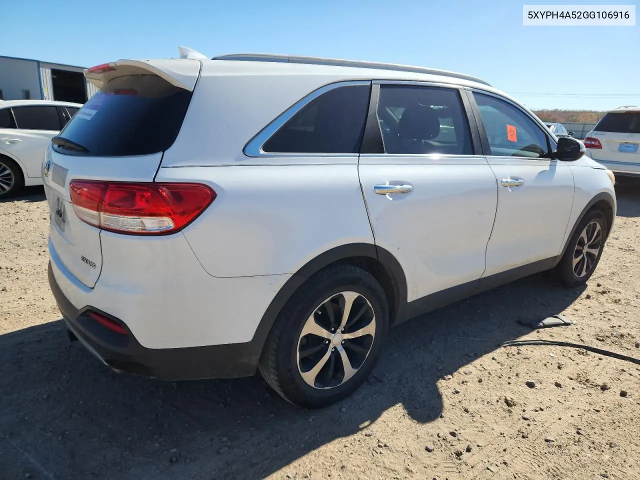 5XYPH4A52GG106916 2016 Kia Sorento Ex