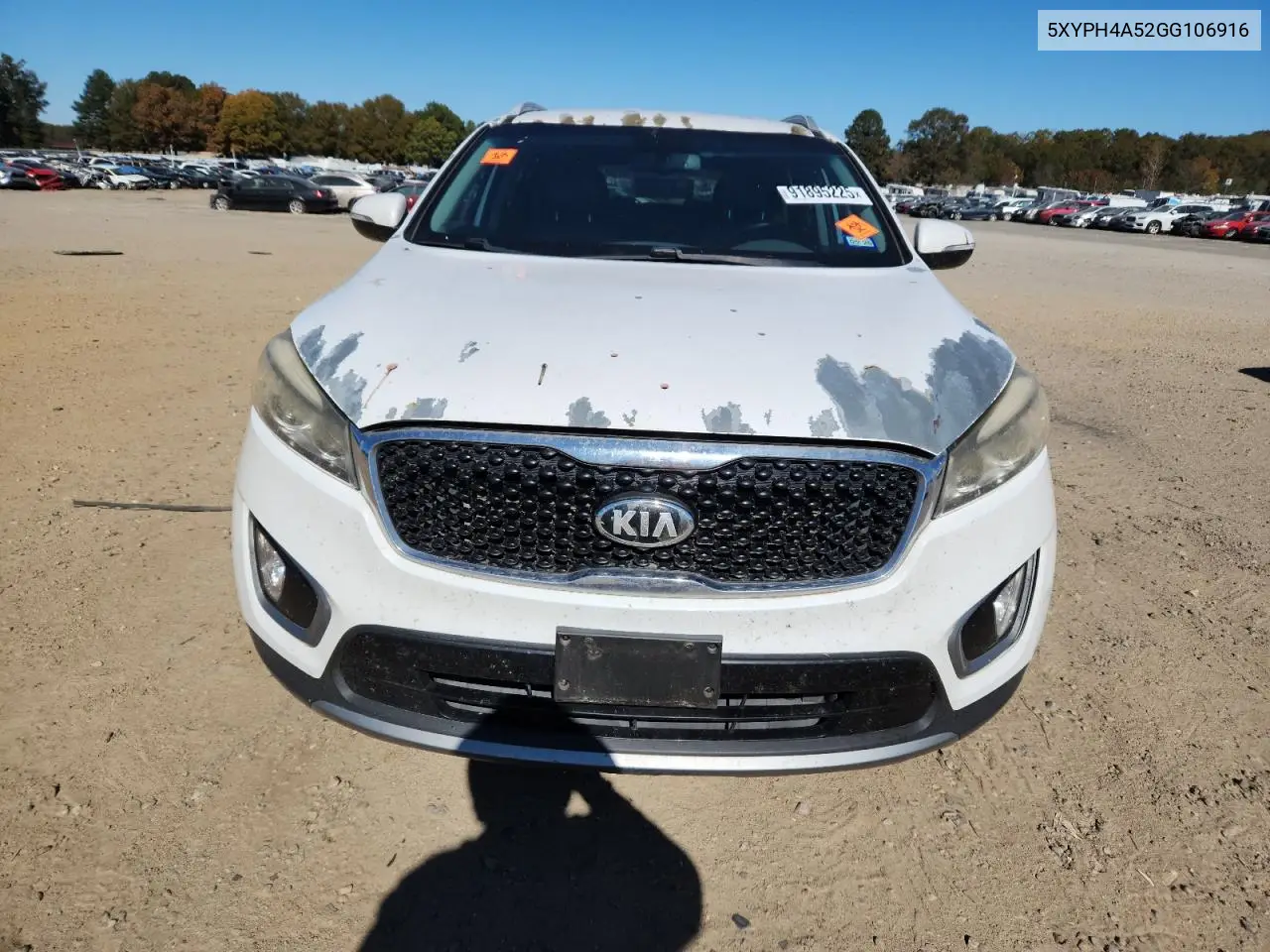 5XYPH4A52GG106916 2016 Kia Sorento Ex