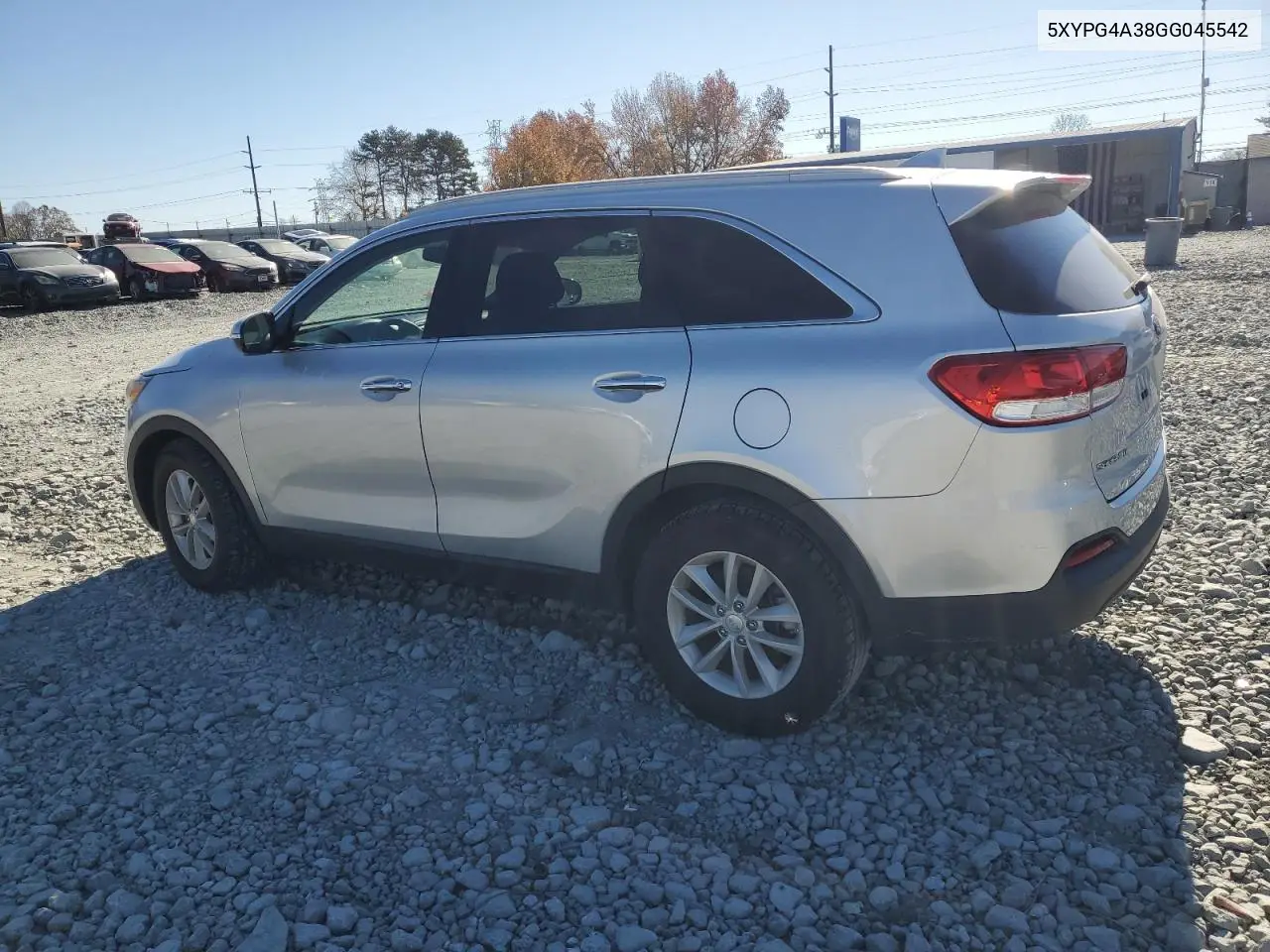 5XYPG4A38GG045542 2016 Kia Sorento Lx