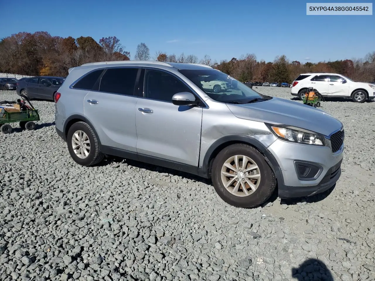 5XYPG4A38GG045542 2016 Kia Sorento Lx