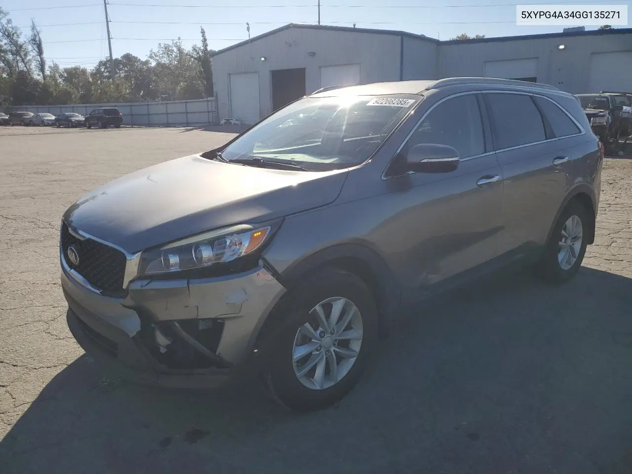 5XYPG4A34GG135271 2016 Kia Sorento Lx