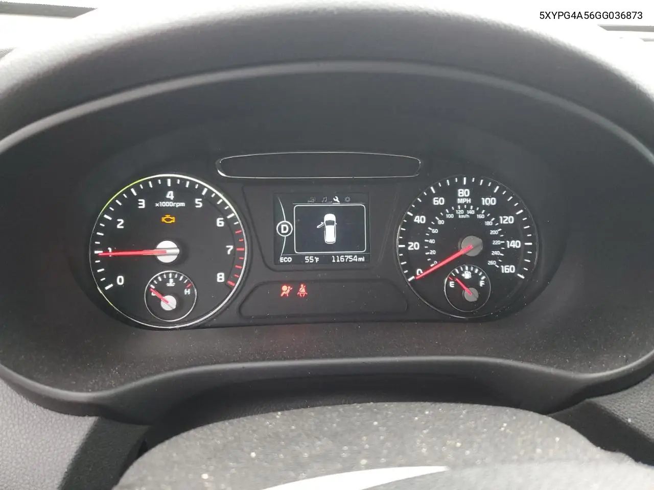 5XYPG4A56GG036873 2016 Kia Sorento Lx