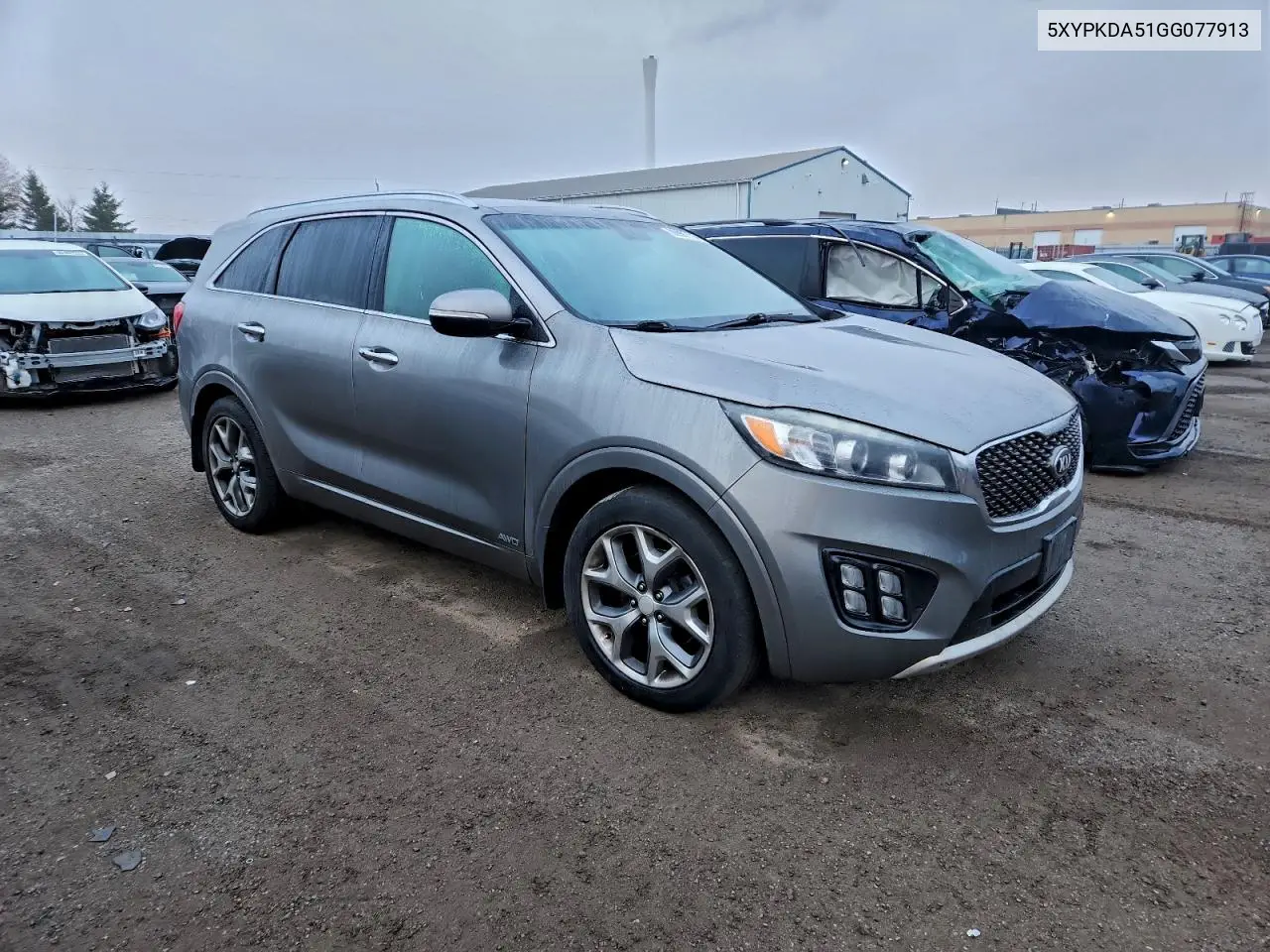 5XYPKDA51GG077913 2016 Kia Sorento Sx