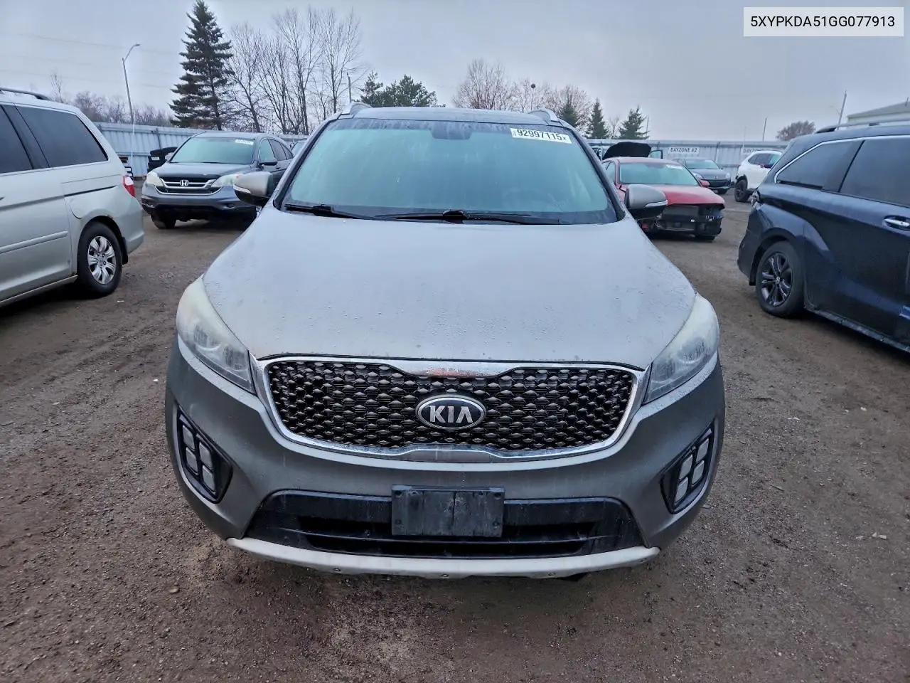 5XYPKDA51GG077913 2016 Kia Sorento Sx