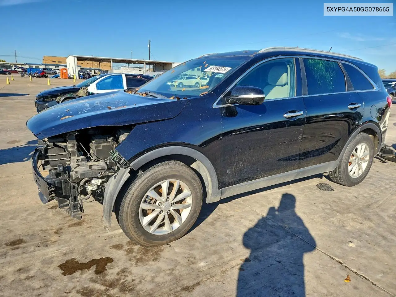 5XYPG4A50GG078665 2016 Kia Sorento Lx