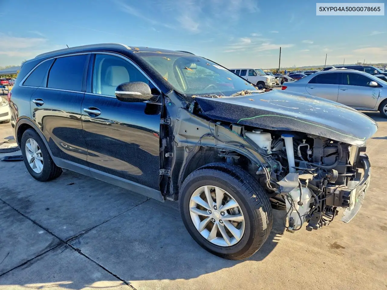 5XYPG4A50GG078665 2016 Kia Sorento Lx