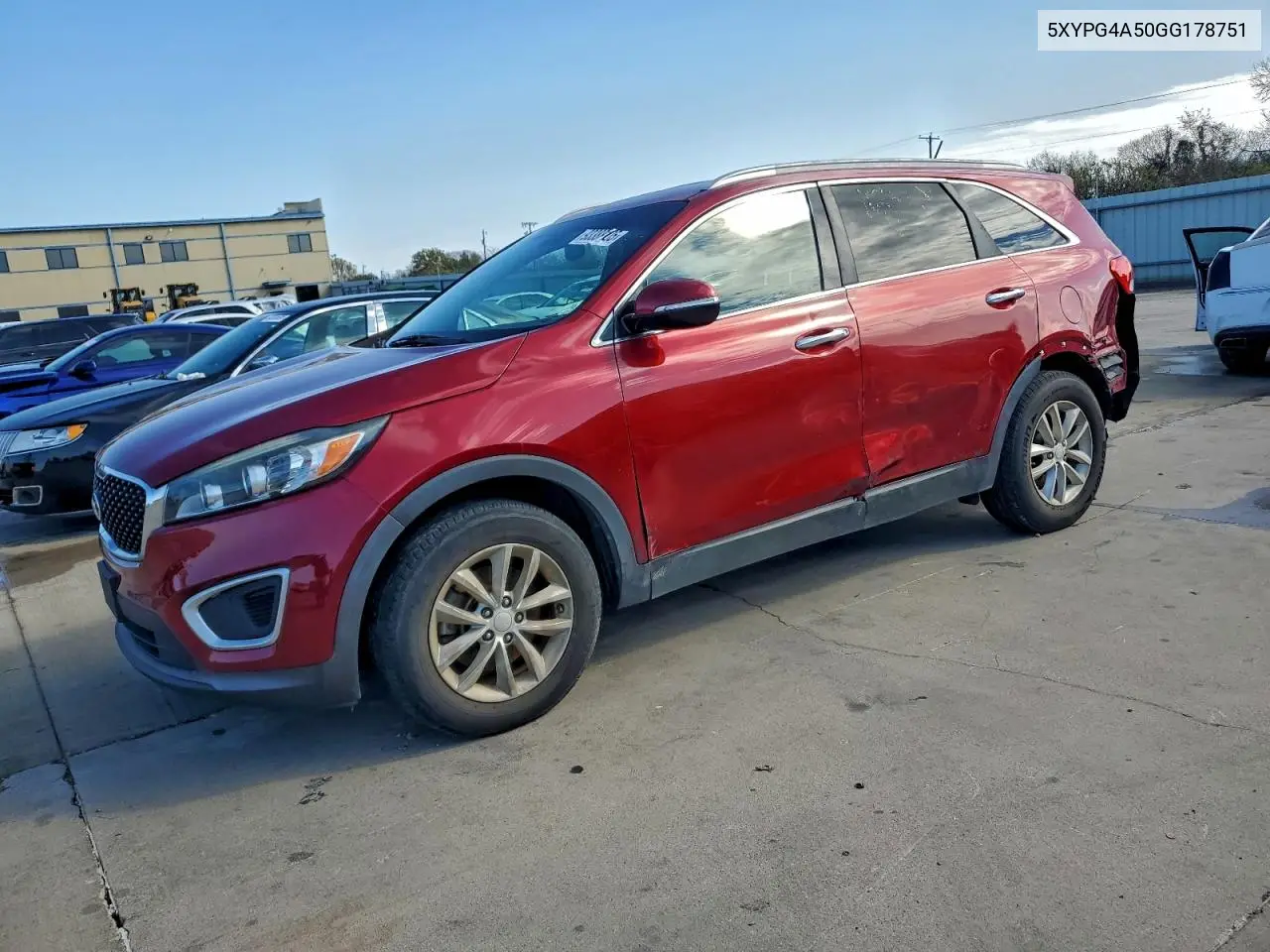 5XYPG4A50GG178751 2016 Kia Sorento Lx