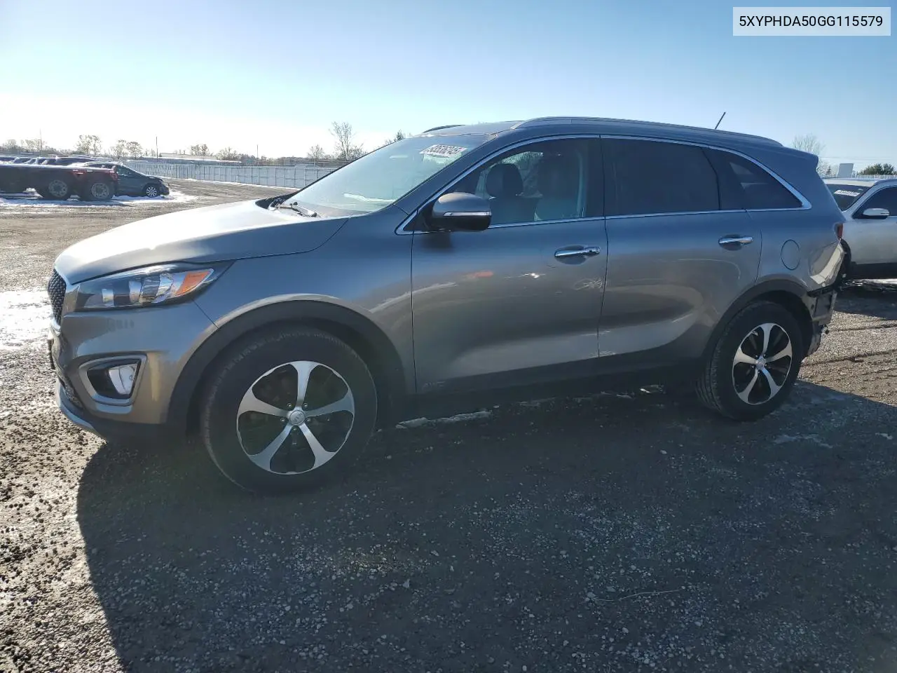 5XYPHDA50GG115579 2016 Kia Sorento Ex