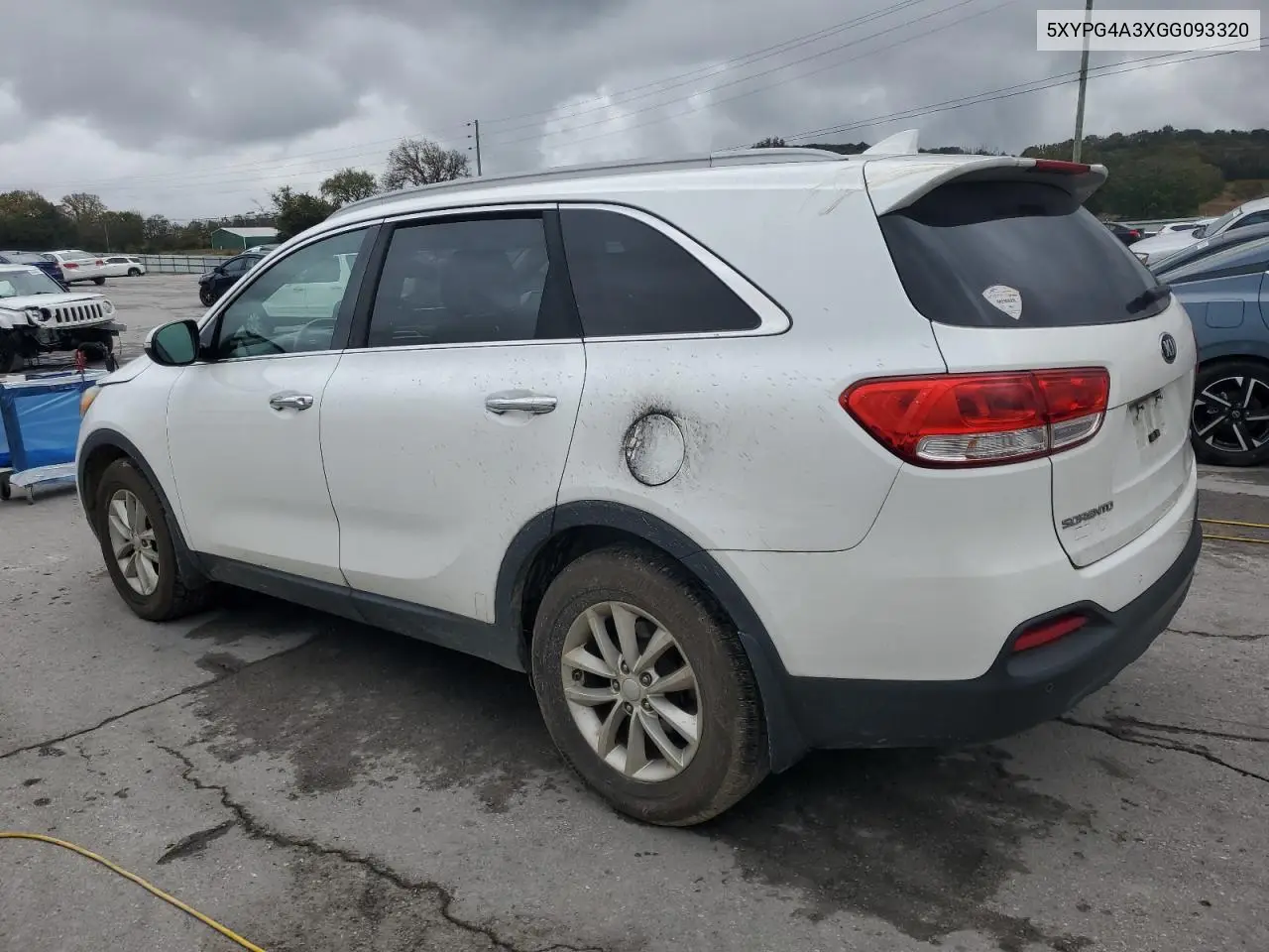 5XYPG4A3XGG093320 2016 Kia Sorento Lx