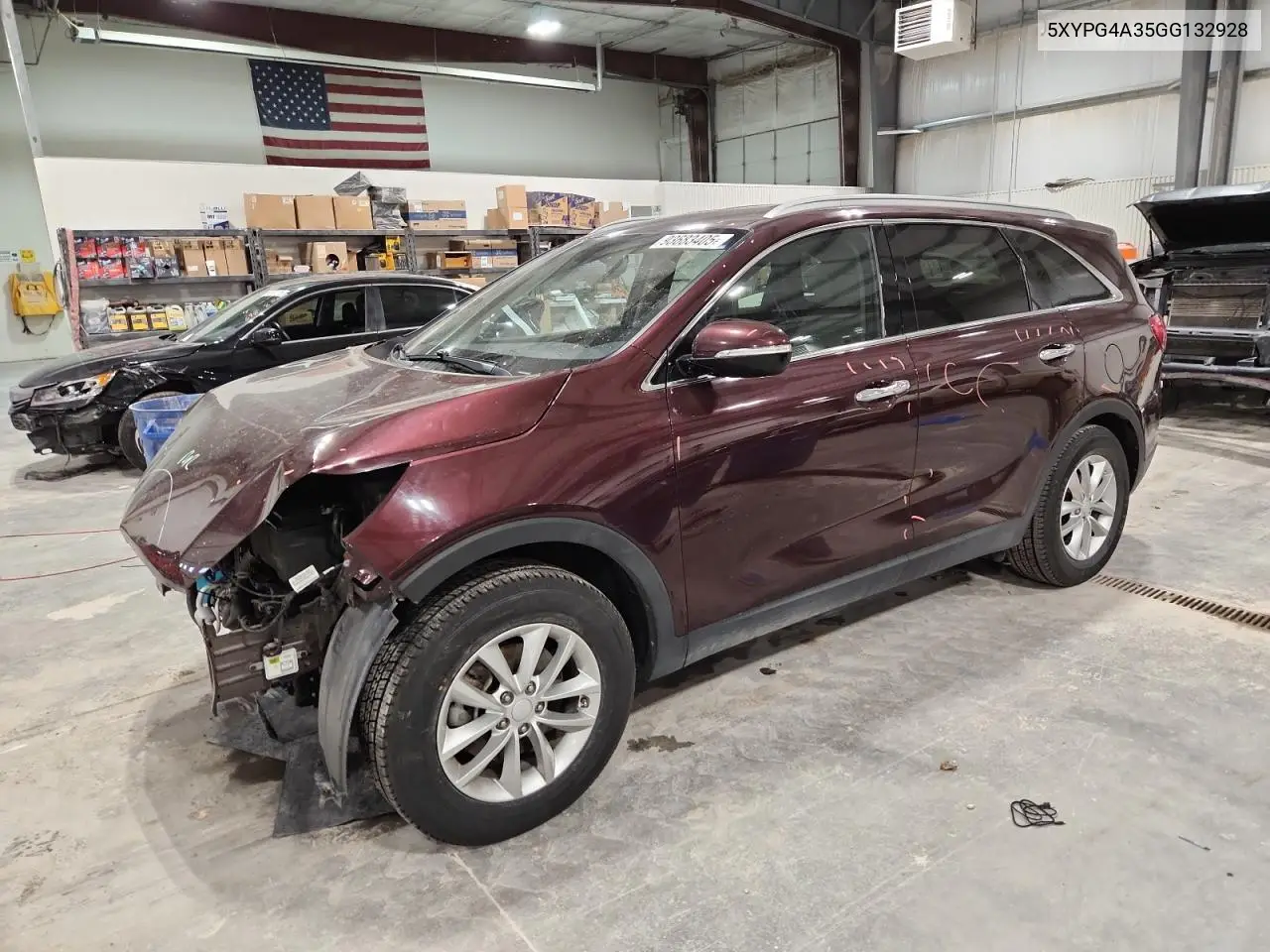 5XYPG4A35GG132928 2016 Kia Sorento Lx