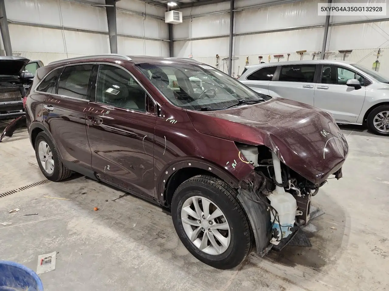 5XYPG4A35GG132928 2016 Kia Sorento Lx