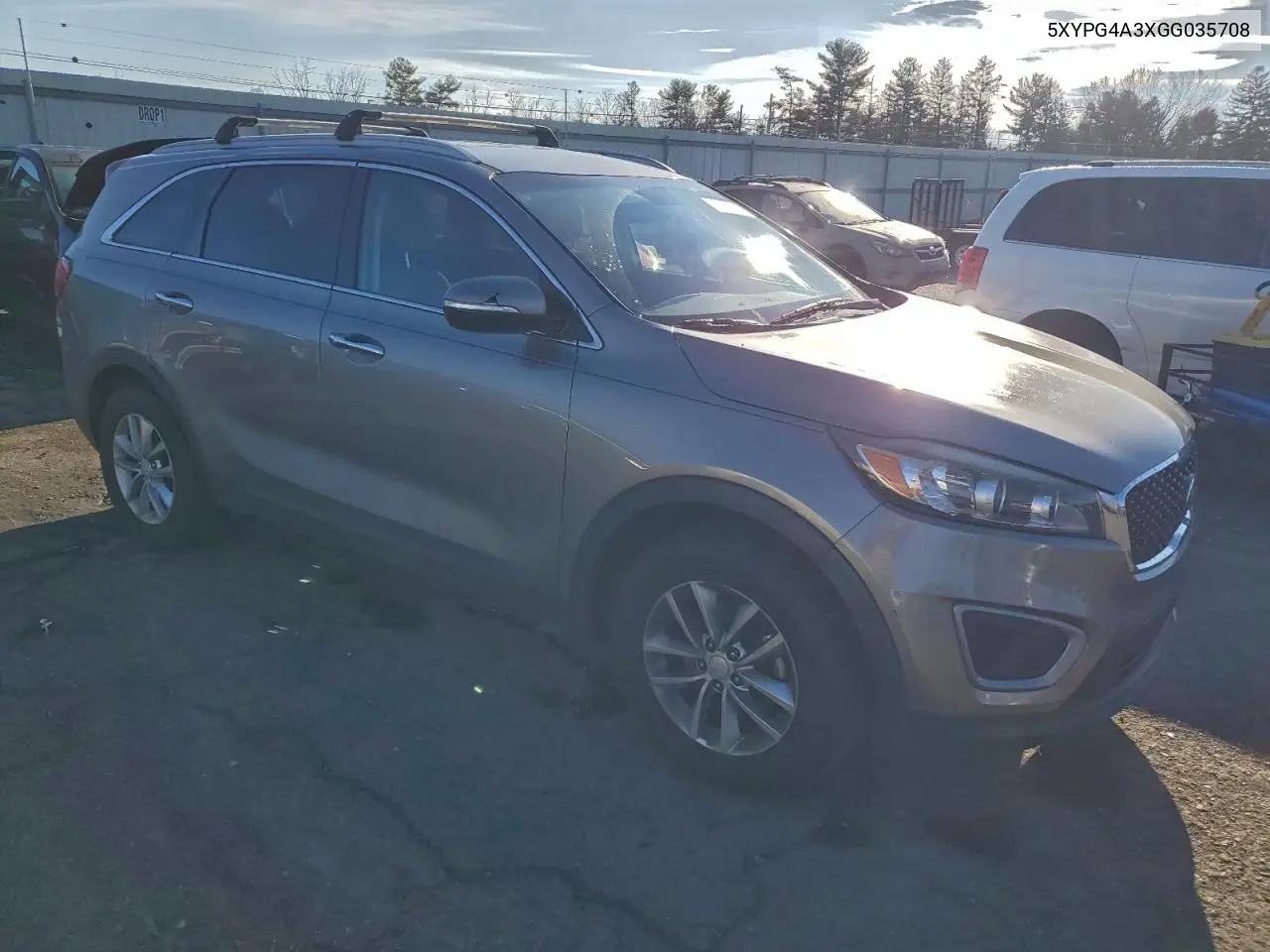 5XYPG4A3XGG035708 2016 Kia Sorento Lx