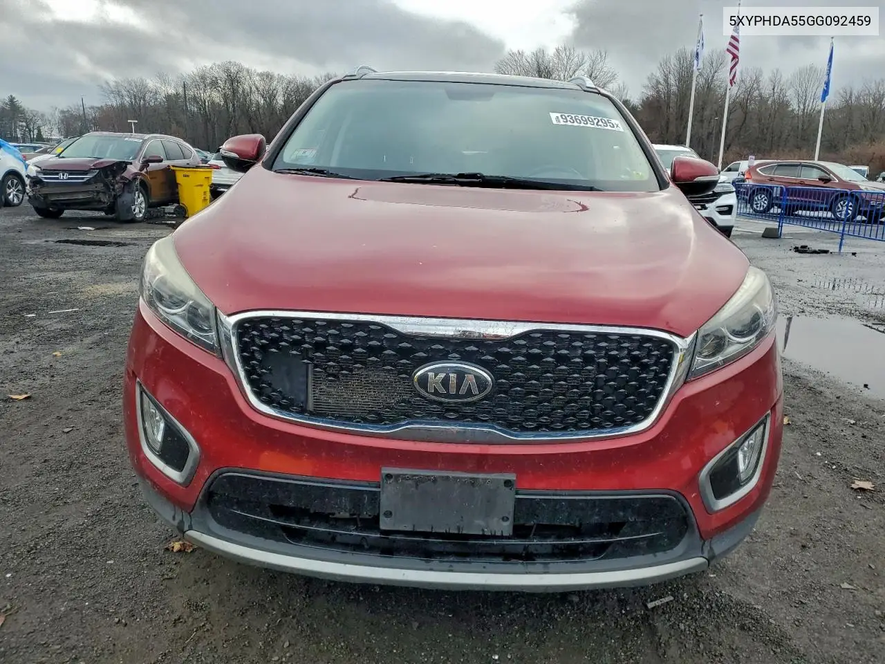 5XYPHDA55GG092459 2016 Kia Sorento Ex