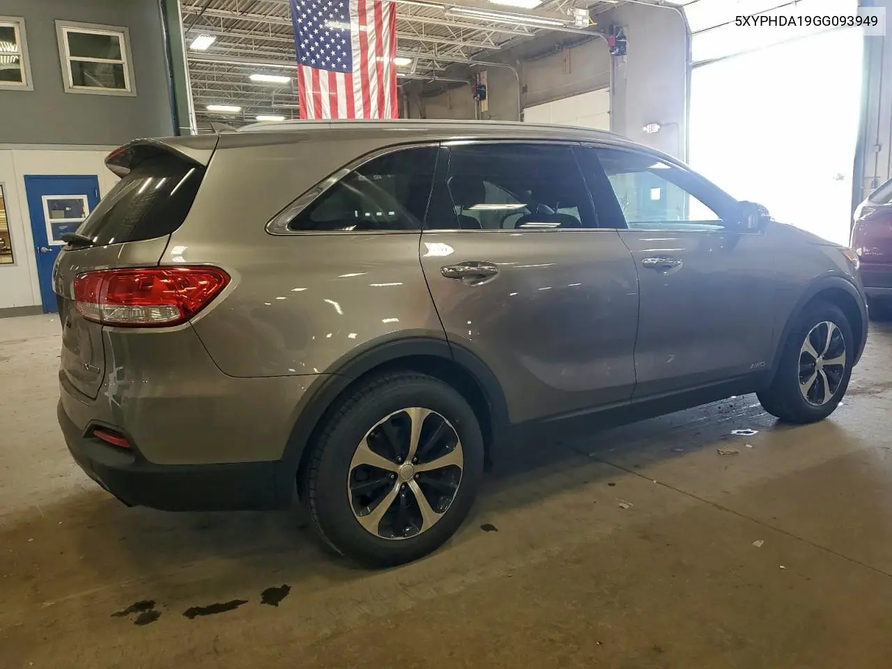 5XYPHDA19GG093949 2016 Kia Sorento Ex