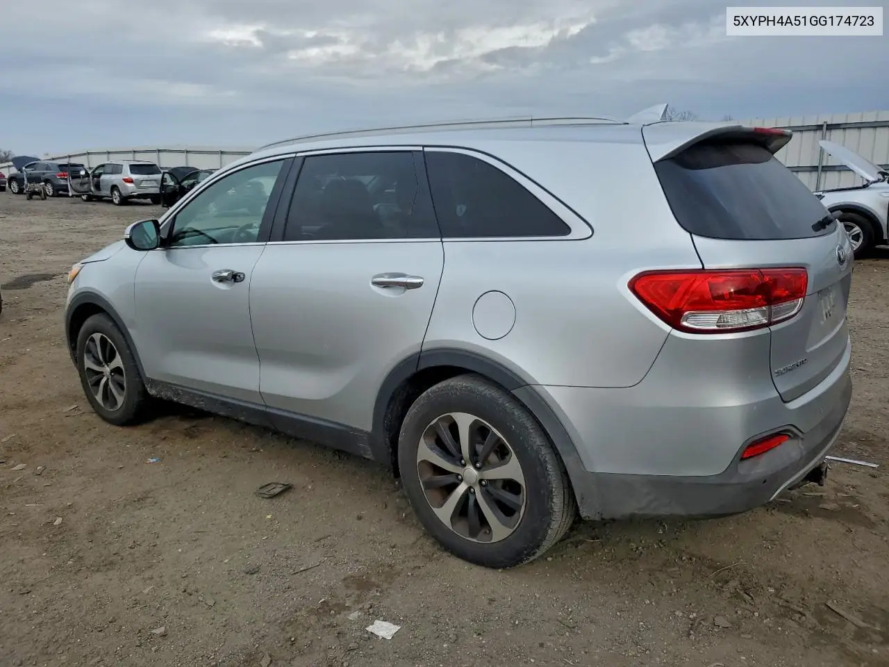 5XYPH4A51GG174723 2016 Kia Sorento Ex