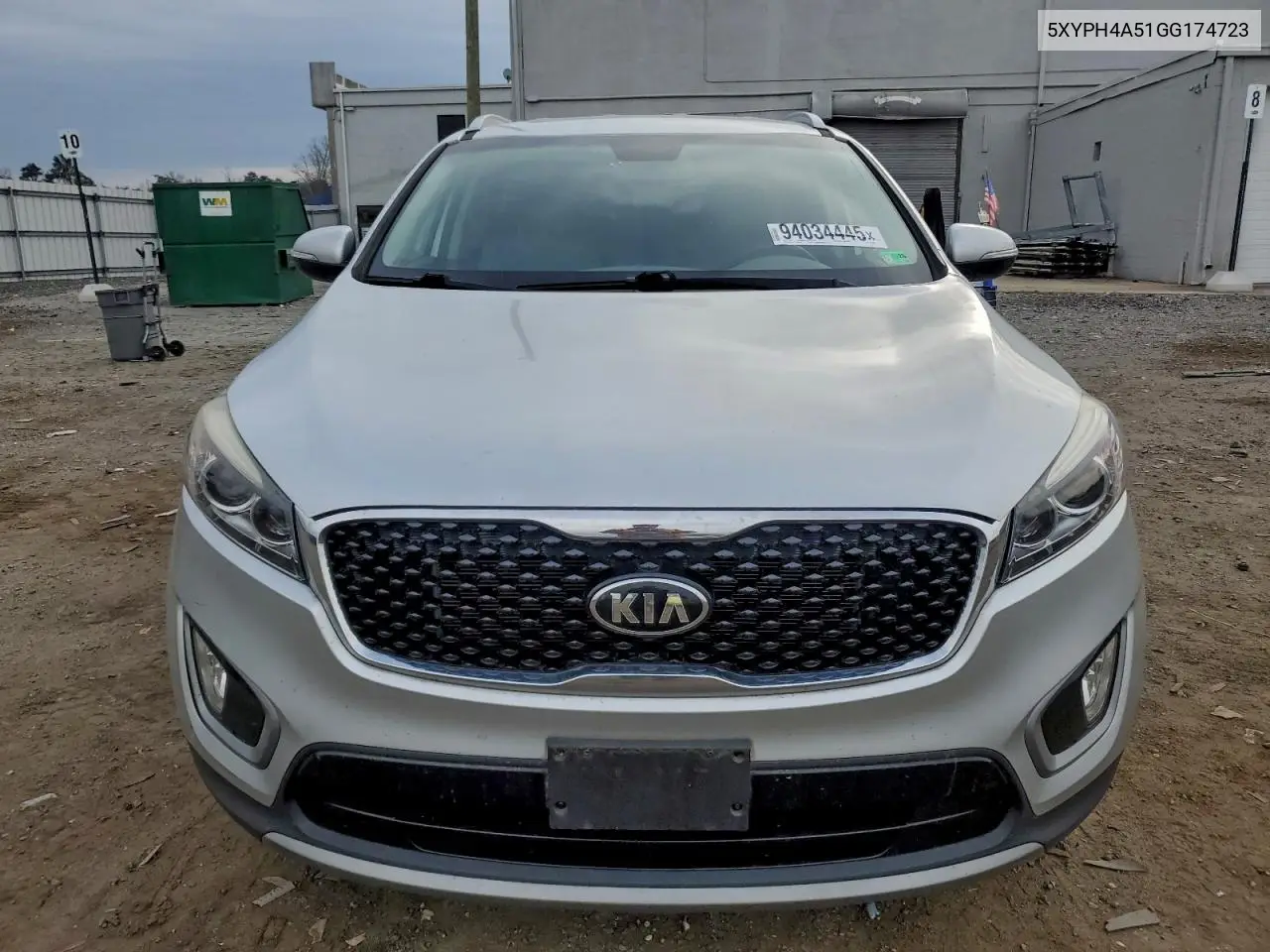 5XYPH4A51GG174723 2016 Kia Sorento Ex
