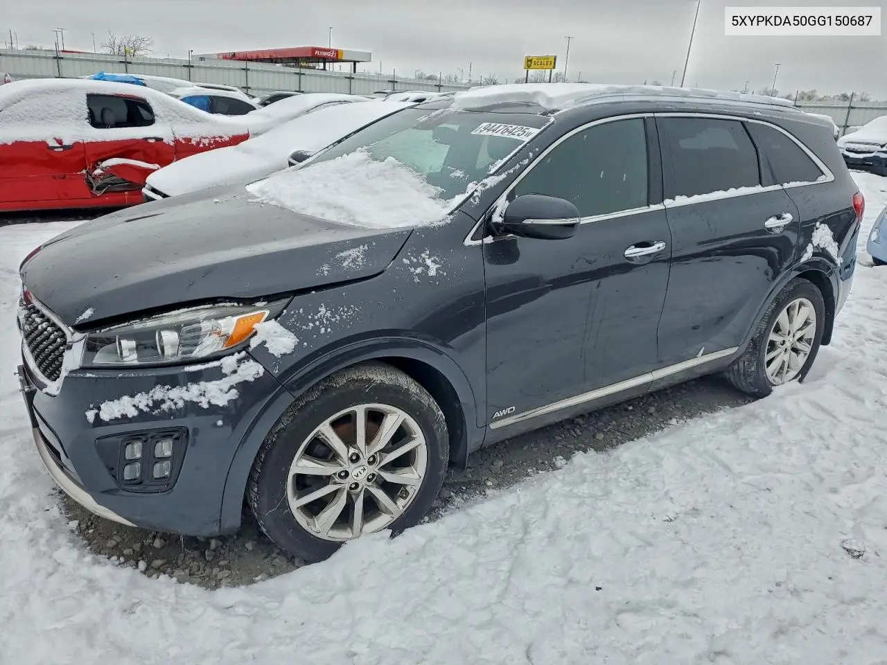 5XYPKDA50GG150687 2016 Kia Sorento Sx
