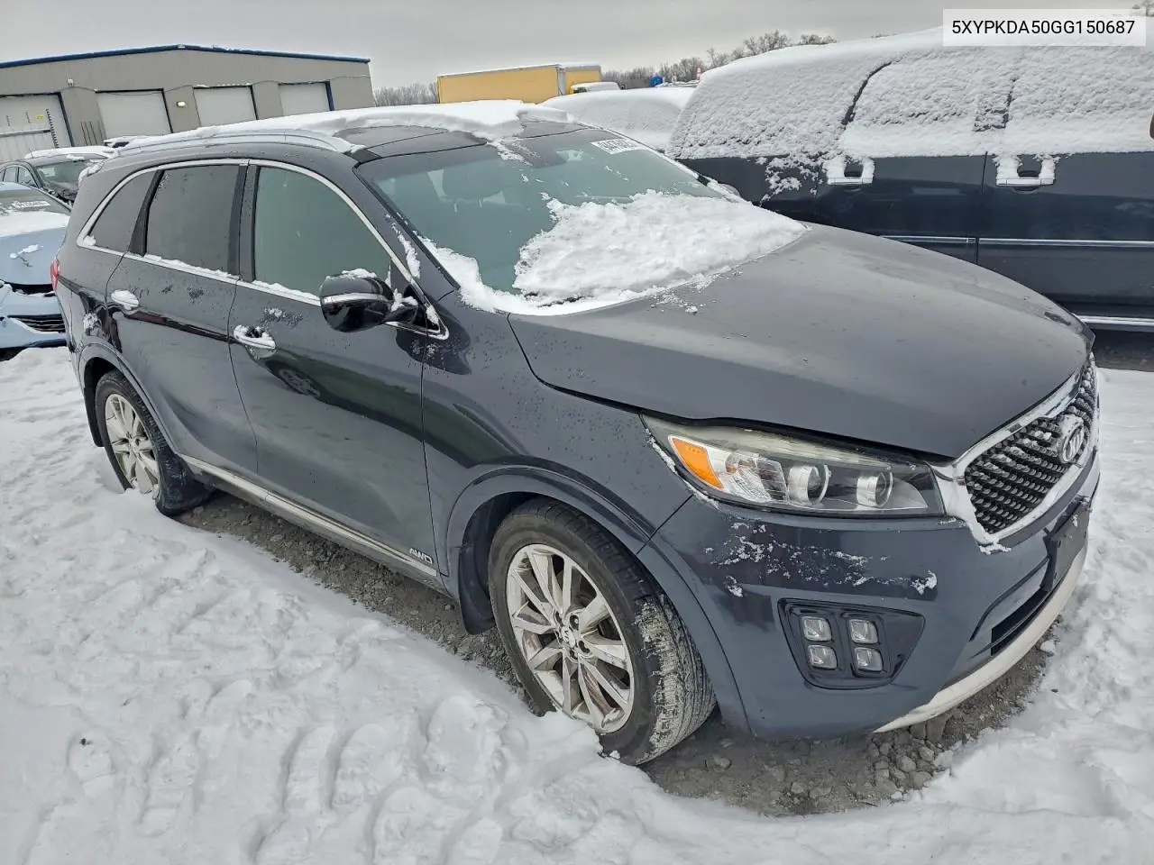 5XYPKDA50GG150687 2016 Kia Sorento Sx