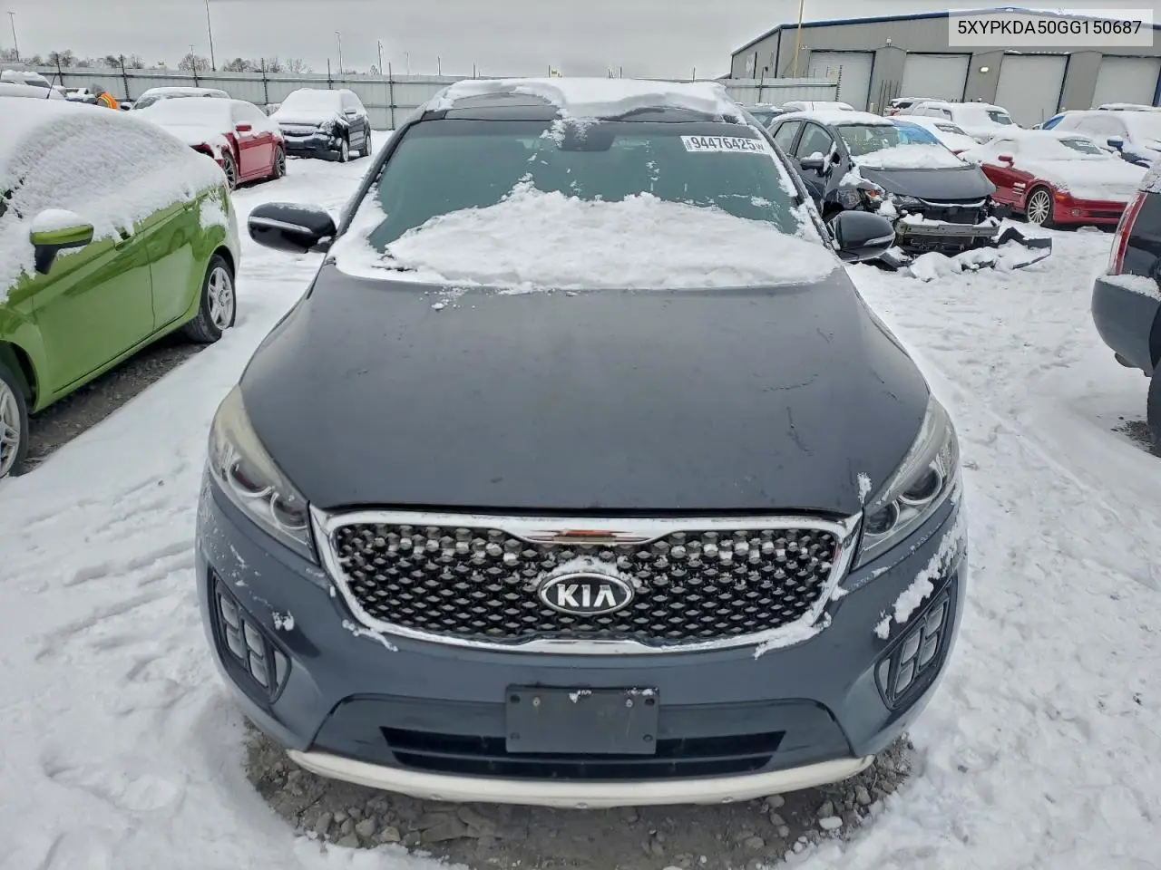 5XYPKDA50GG150687 2016 Kia Sorento Sx