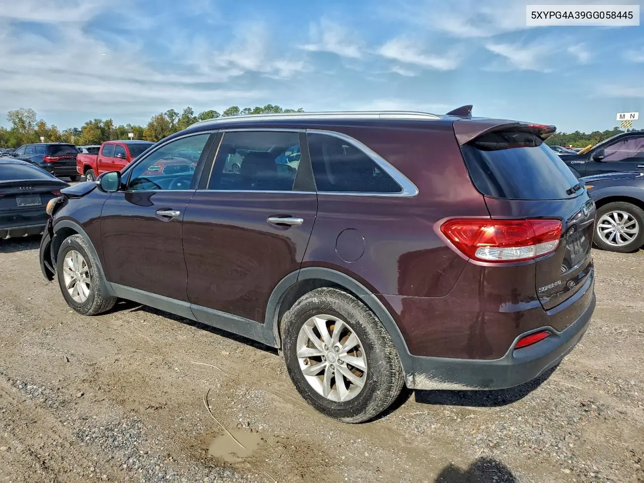 5XYPG4A39GG058445 2016 Kia Sorento Lx