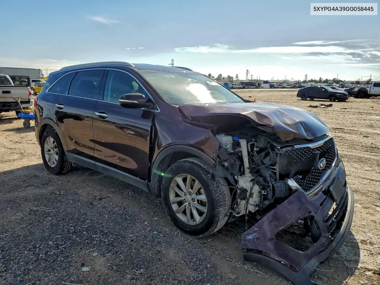 5XYPG4A39GG058445 2016 Kia Sorento Lx