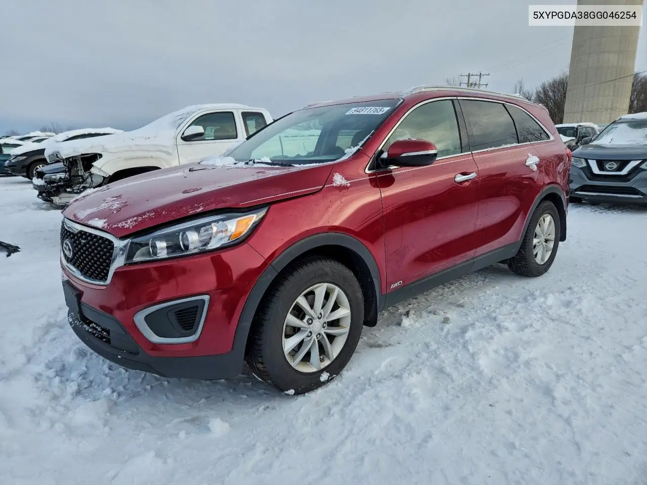 5XYPGDA38GG046254 2016 Kia Sorento Lx