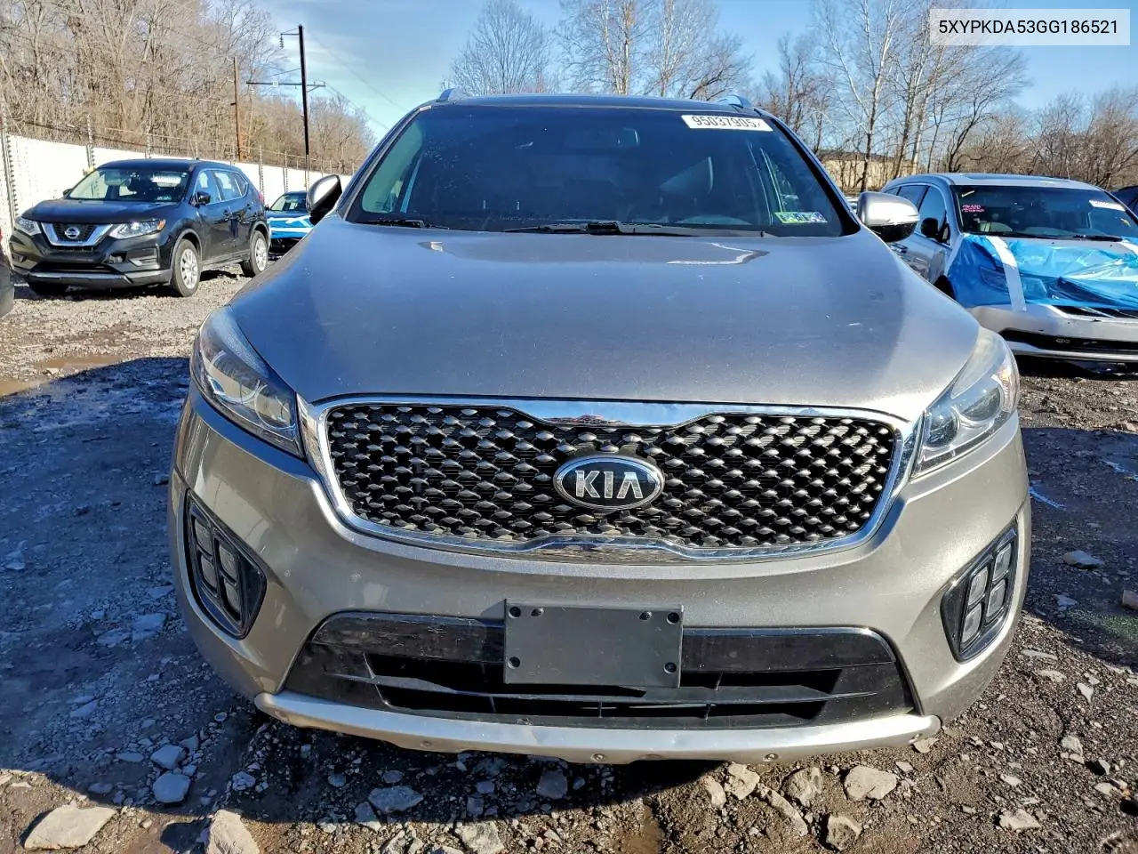 5XYPKDA53GG186521 2016 Kia Sorento Sx