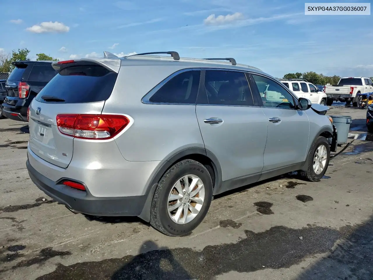 5XYPG4A37GG036007 2016 Kia Sorento Lx