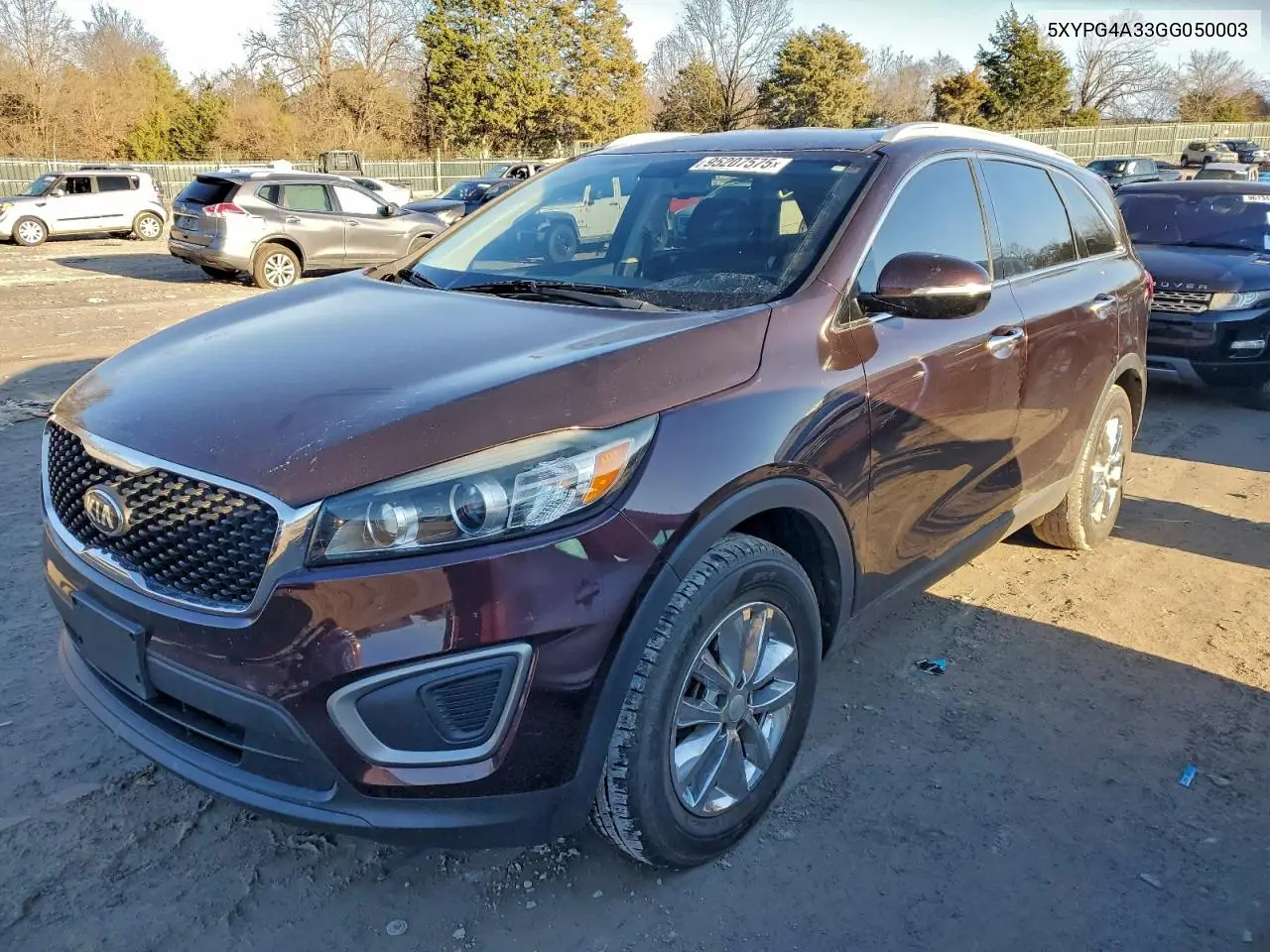 5XYPG4A33GG050003 2016 Kia Sorento Lx