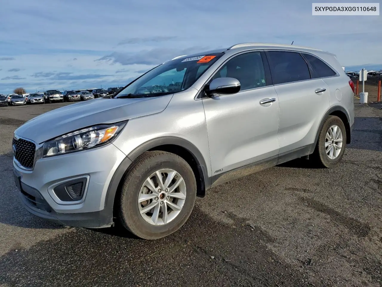 5XYPGDA3XGG110648 2016 Kia Sorento Lx