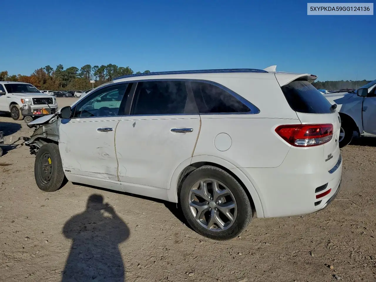 5XYPKDA59GG124136 2016 Kia Sorento Sx