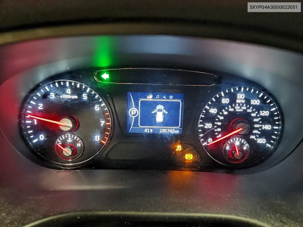 5XYPG4A30GG023051 2016 Kia Sorento Lx
