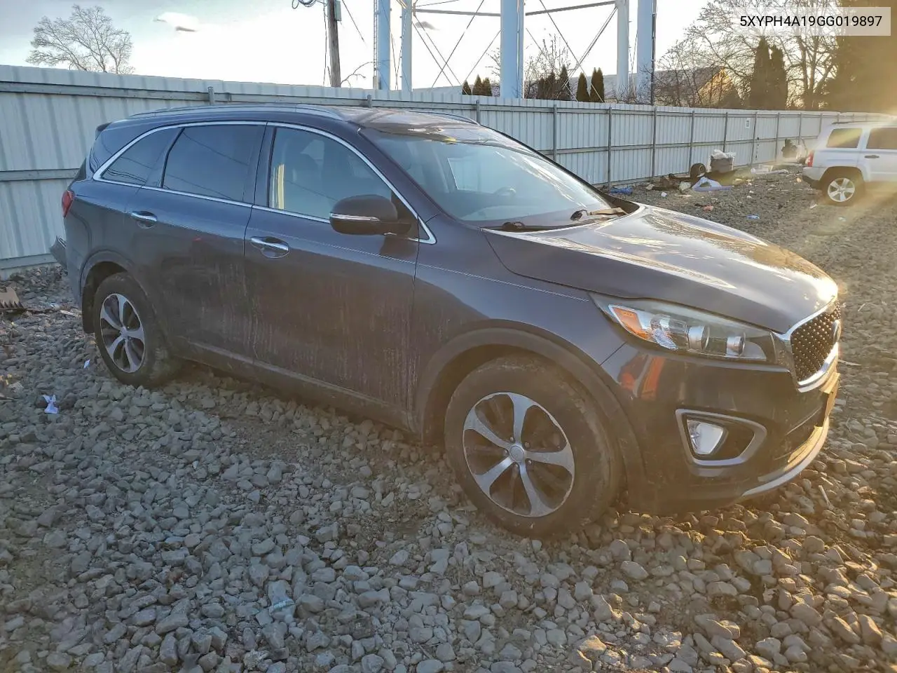 5XYPH4A19GG019897 2016 Kia Sorento Ex