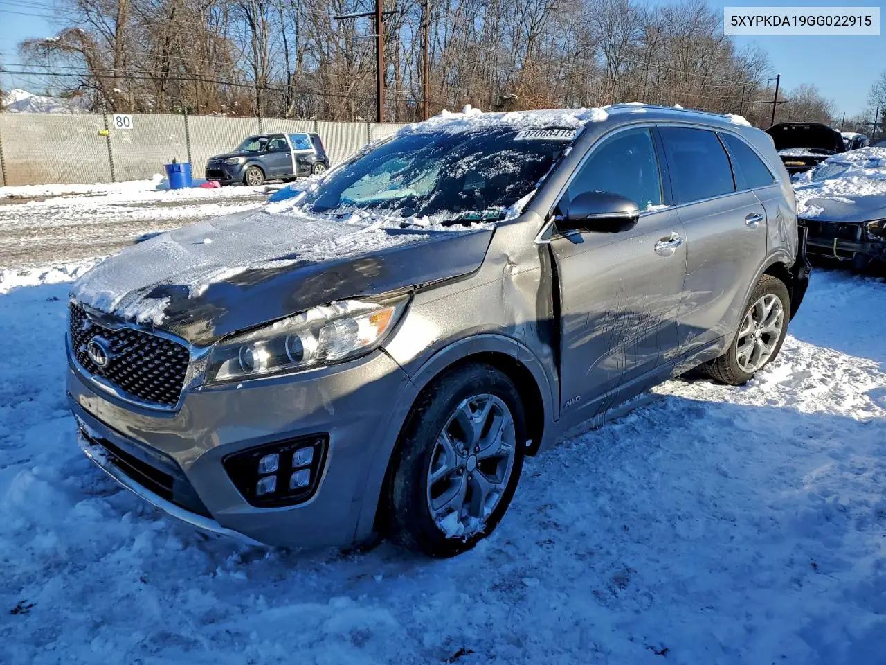5XYPKDA19GG022915 2016 Kia Sorento Sx