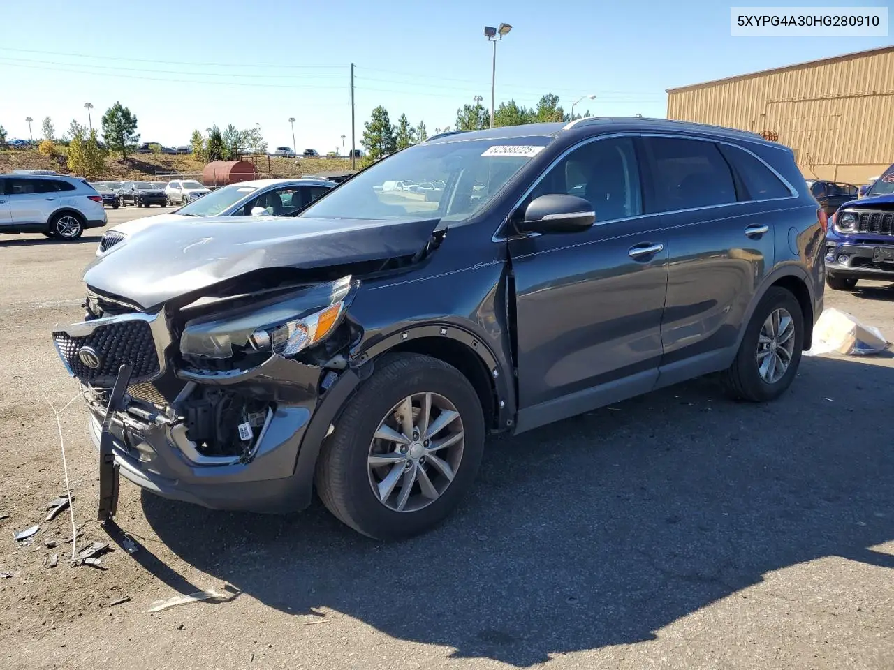 5XYPG4A30HG280910 2017 Kia Sorento Lx