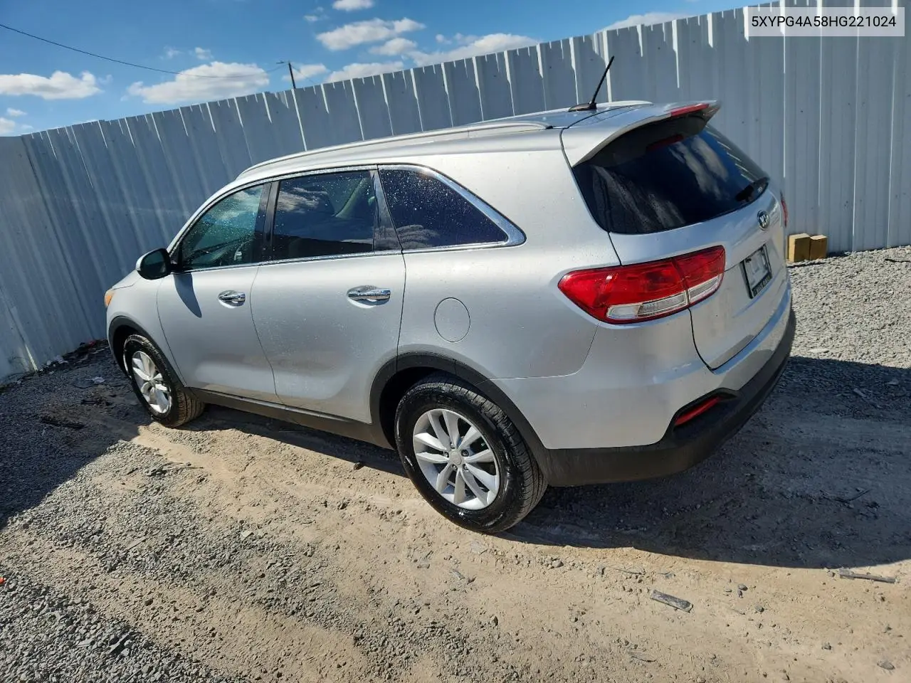 5XYPG4A58HG221024 2017 Kia Sorento Lx
