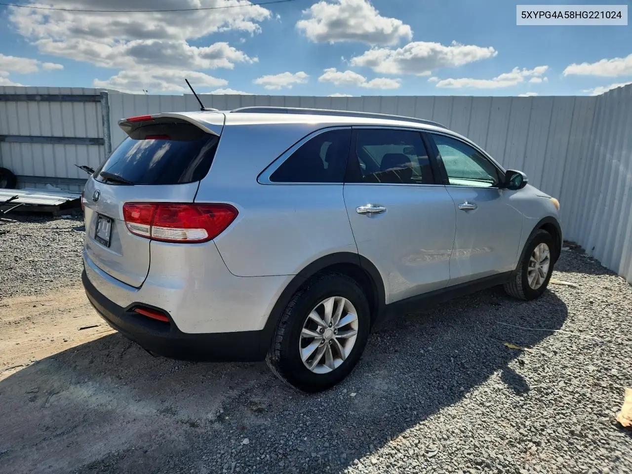 5XYPG4A58HG221024 2017 Kia Sorento Lx