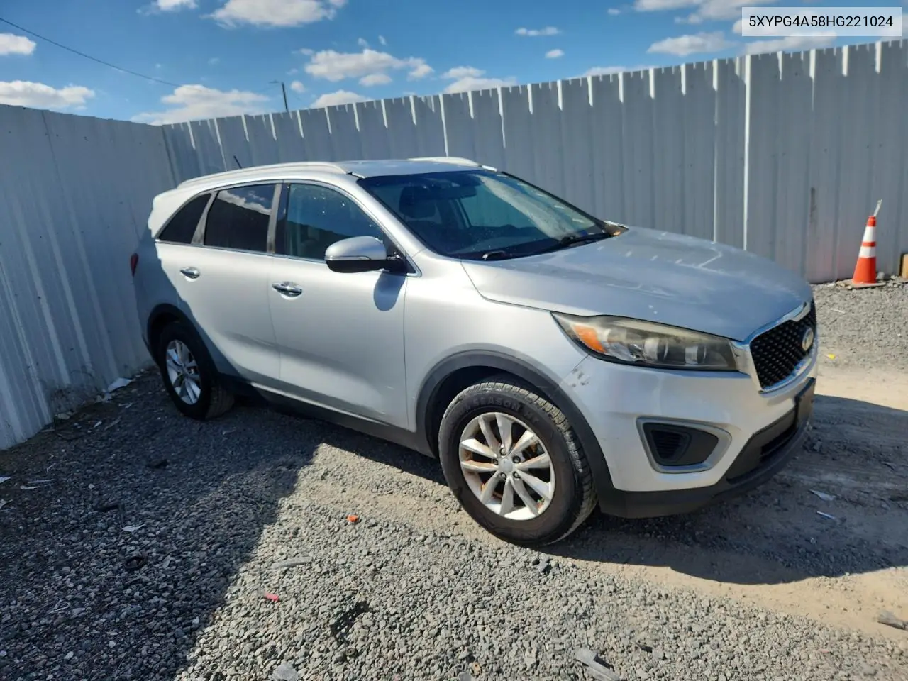 5XYPG4A58HG221024 2017 Kia Sorento Lx