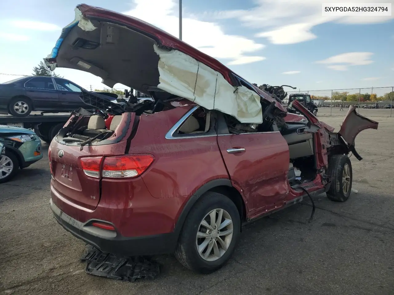 5XYPGDA52HG324794 2017 Kia Sorento Lx