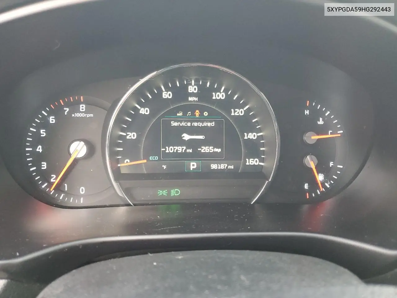 5XYPGDA59HG292443 2017 Kia Sorento Lx